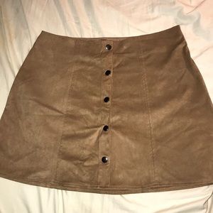 kendall and kylie suede skirt